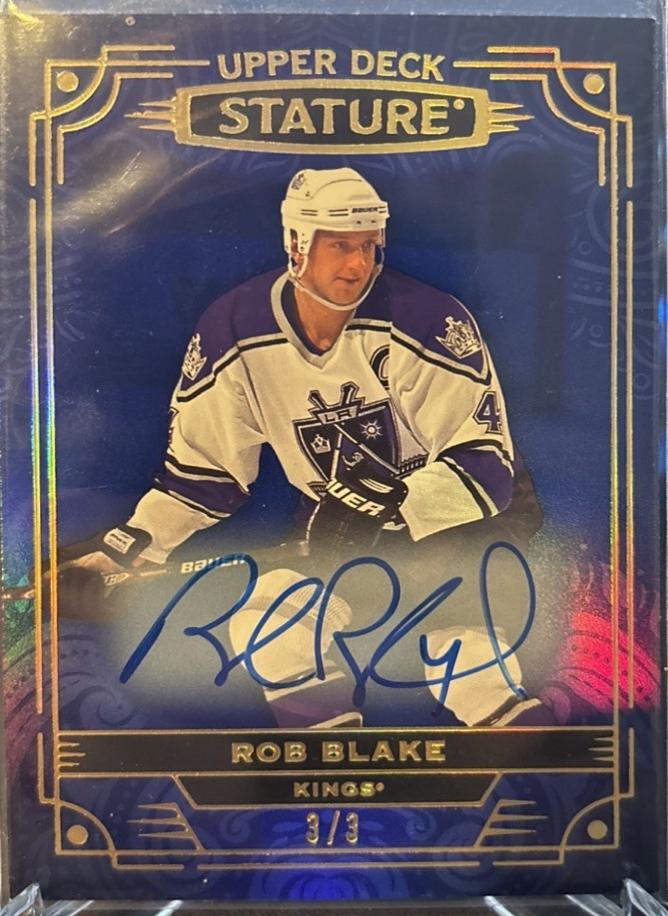 Rob Blake [Photo Variant Blue Autograph] #14