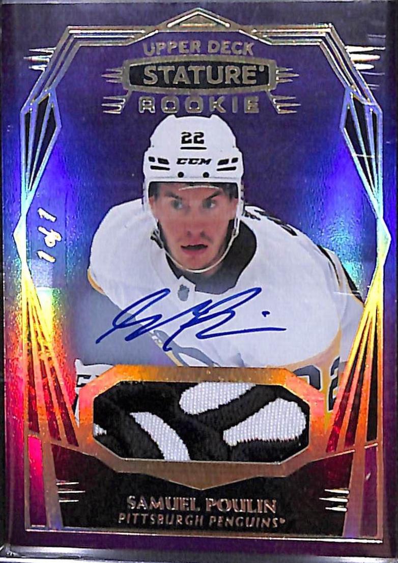 Samuel Poulin [Design Variant Autograph Patch Purple] #116