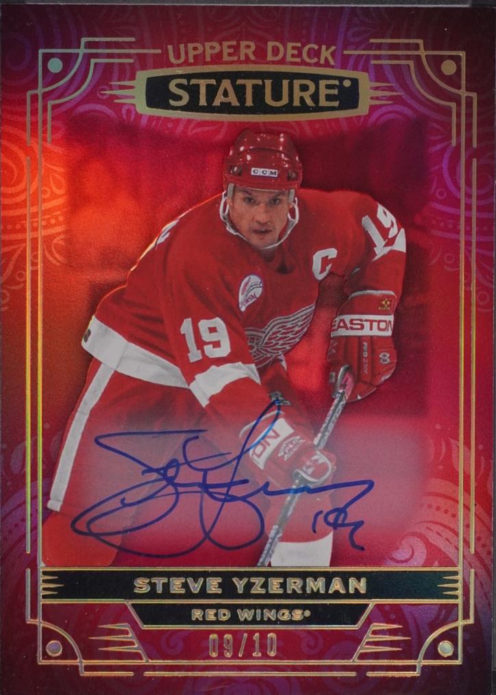 Steve Yzerman [Red Autograph] #7