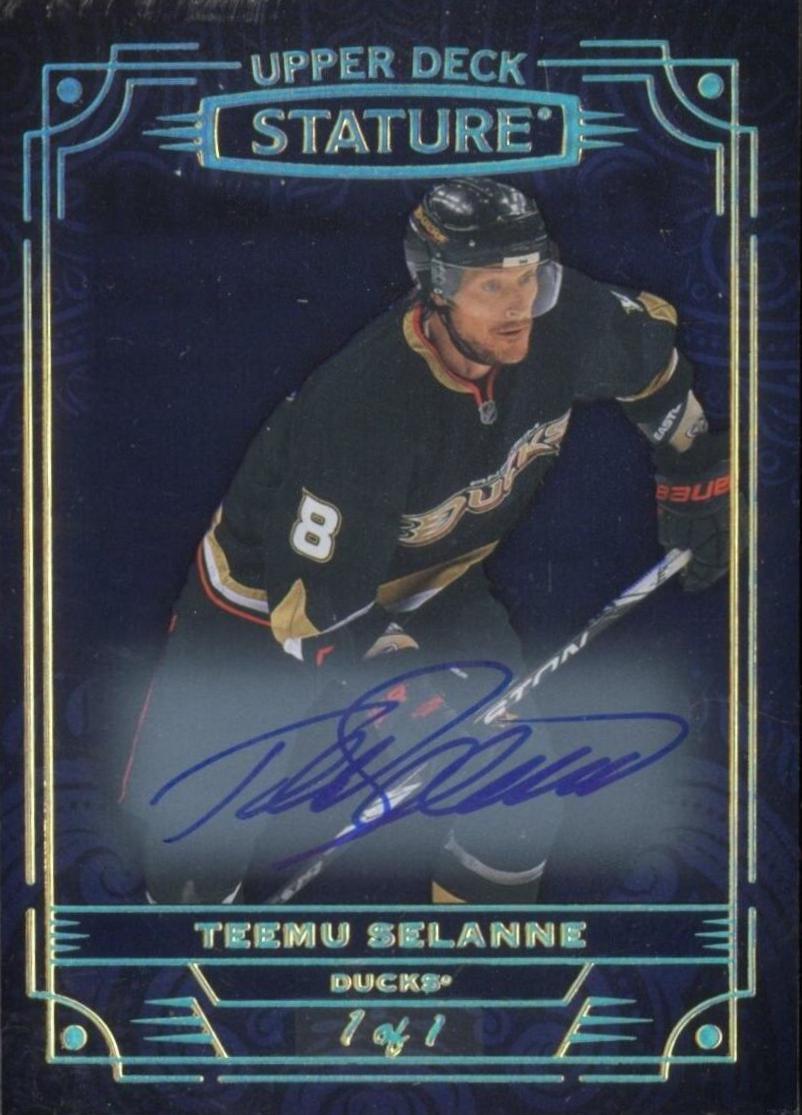 Teemu Selanne [Black Autograph] #3