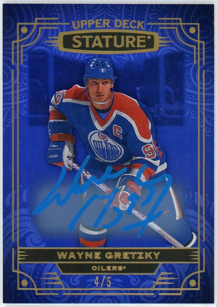 Wayne Gretzky [Blue Autograph] #1