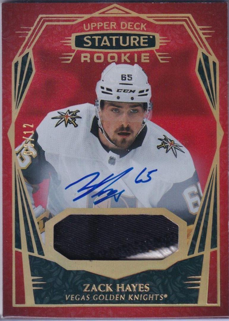 Zack Hayes [Design Variant Autograph Patch Red] #120