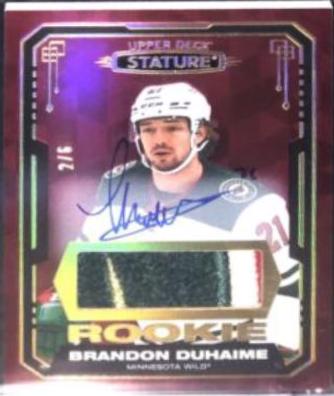 Brandon Duhaime [Design Variant Autograph Material Red] #167