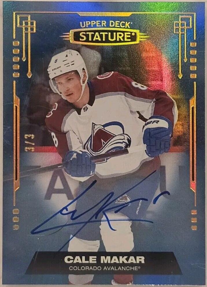 Cale Makar [Photo Variant Autograph Blue] #80