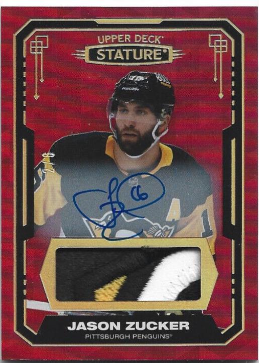 Jason Zucker [Design Variant Autograph Material Red] #12