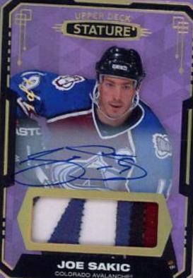 Joe Sakic [Design Variant Autograph Material Purple] #37