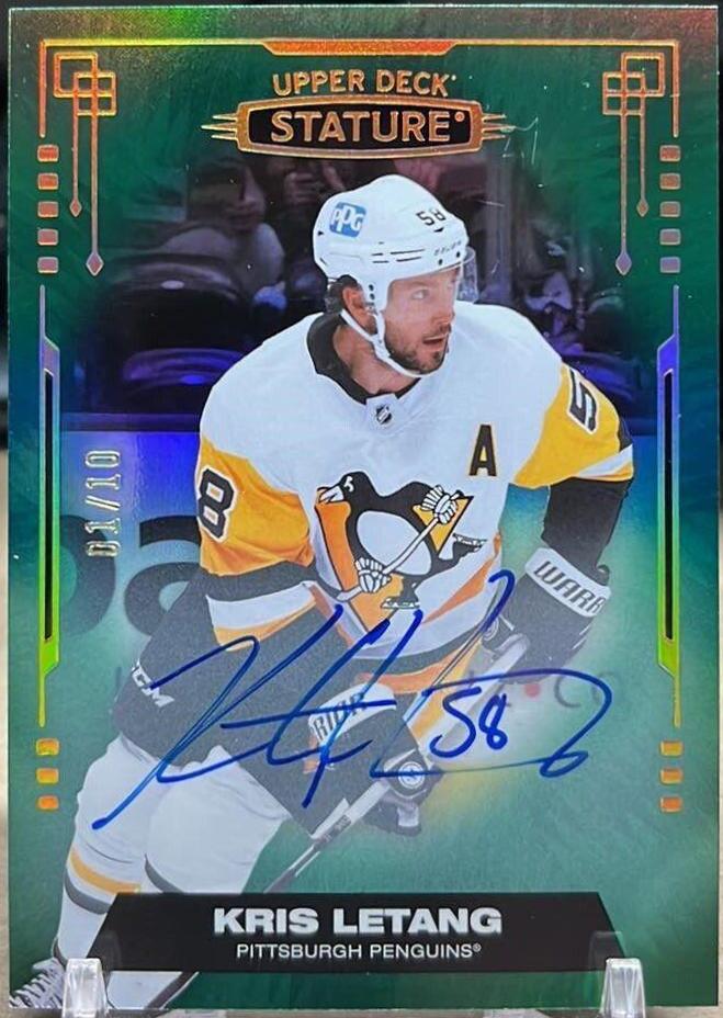 Kris Letang [Photo Variant Autograph Green] #57