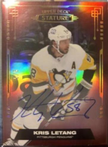 Kris Letang [Photo Variant Autograph Red] #57