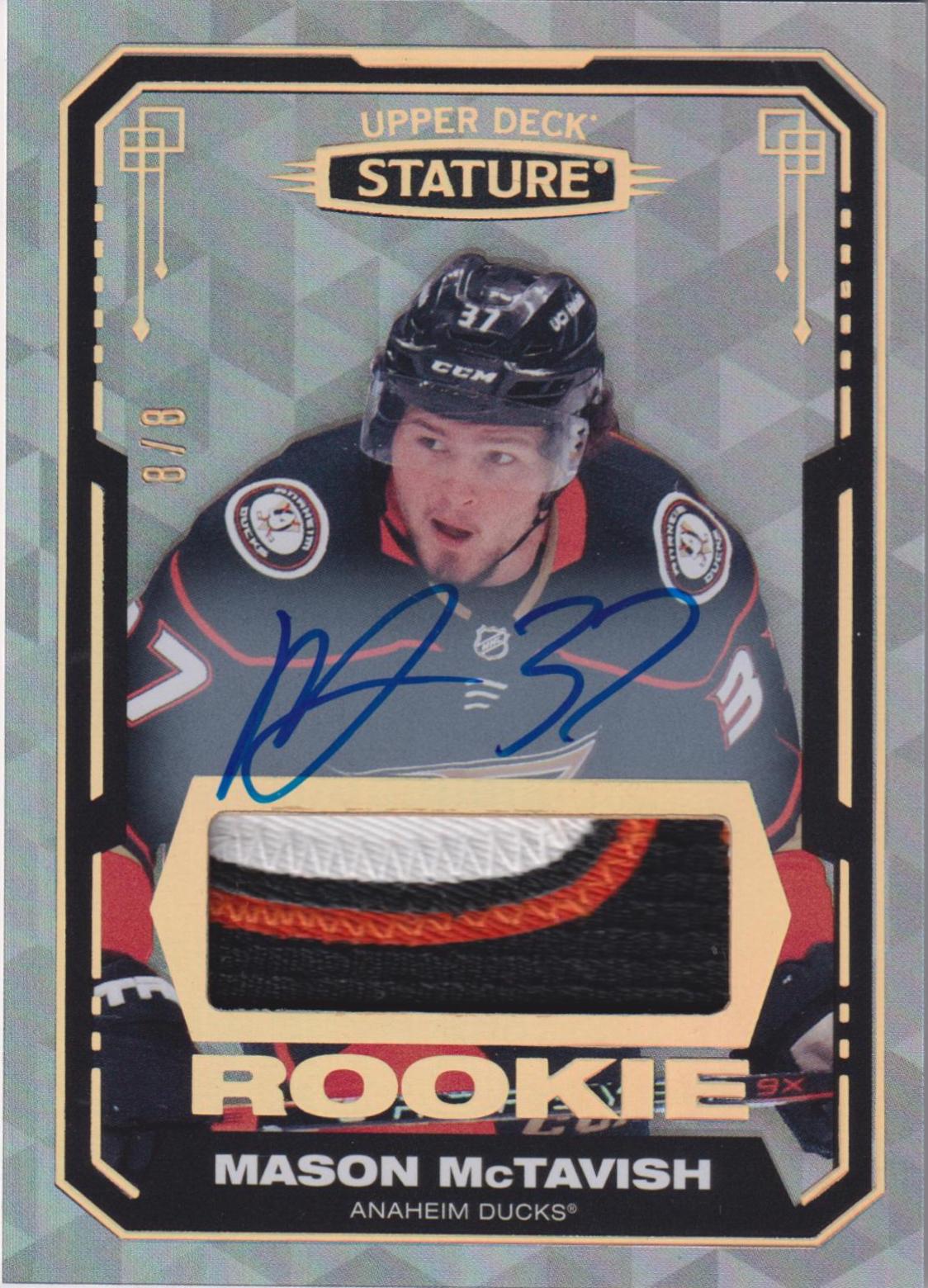 Mason McTavish [Design Photo Variant Autograph Material] #189