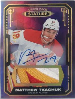 Matthew Tkachuk [Design Variant Autograph Material Purple] #72