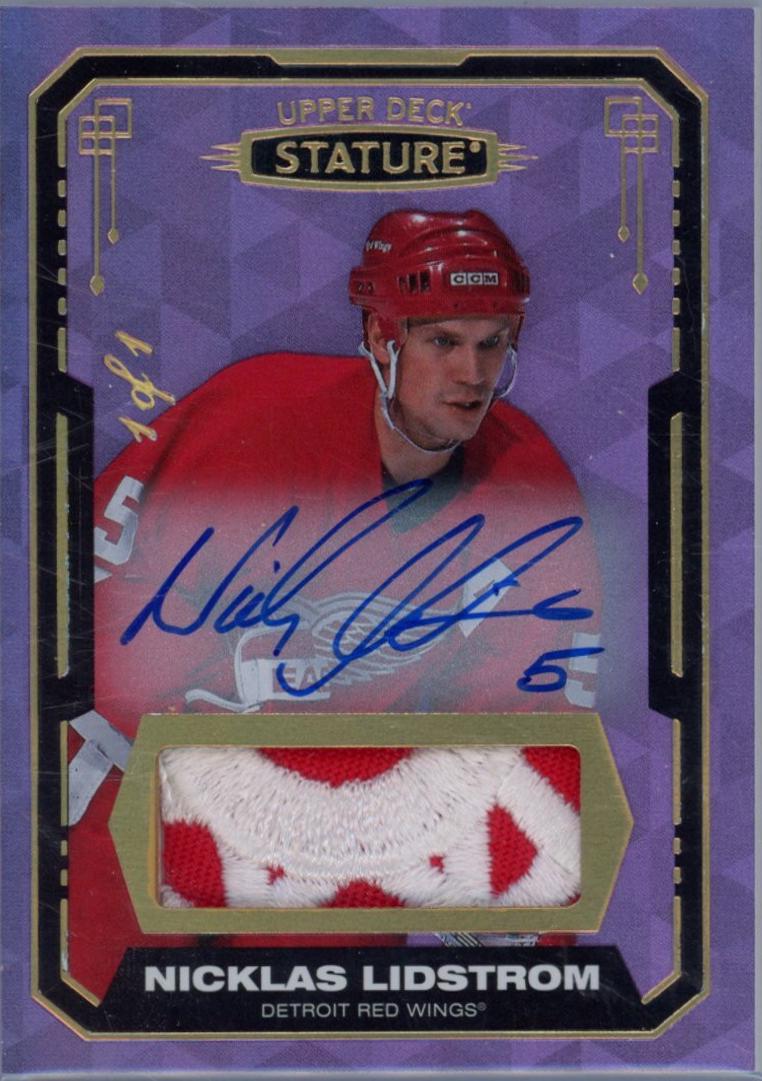 Nicklas Lidstrom [Design Variant Autograph Material Purple] #74