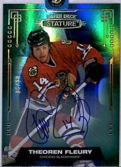 Theoren Fleury [Photo Variant Autograph Green] #9