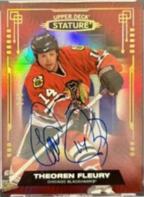 Theoren Fleury [Photo Variant Autograph Red] #9