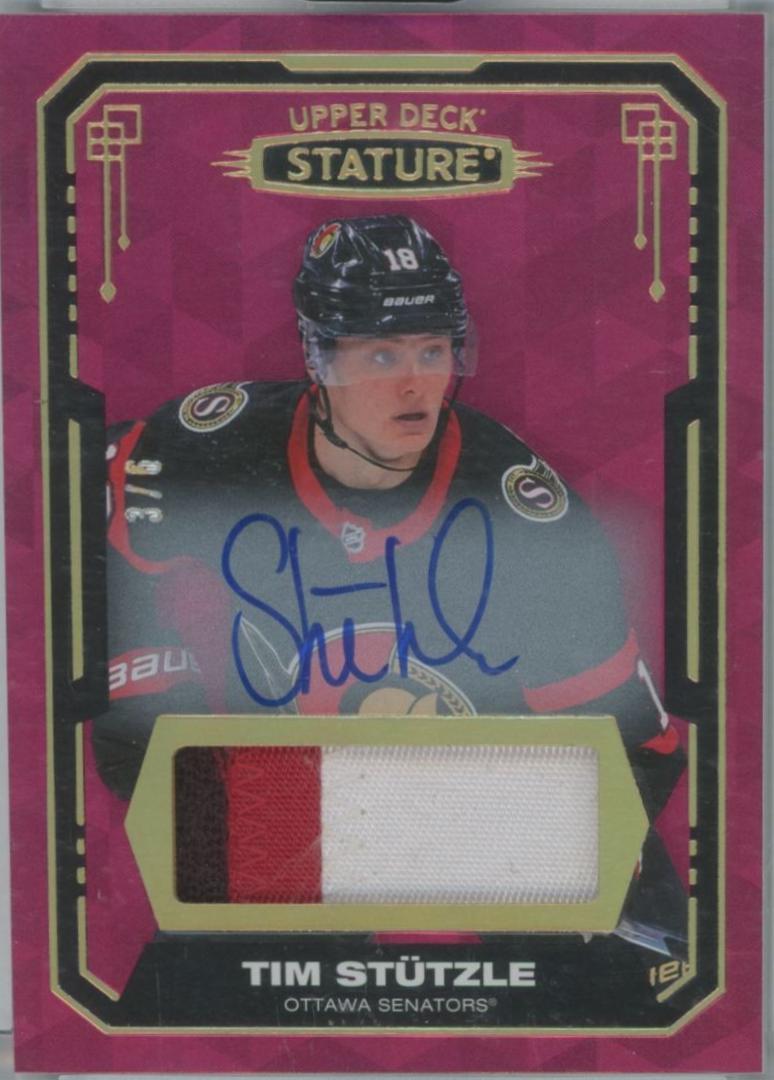 Tim Stutzle [Design Variant Autograph Material Red] #36