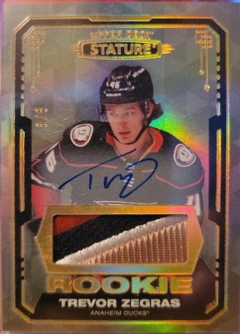 Trevor Zegras [Design Photo Variant Autograph Material] #101
