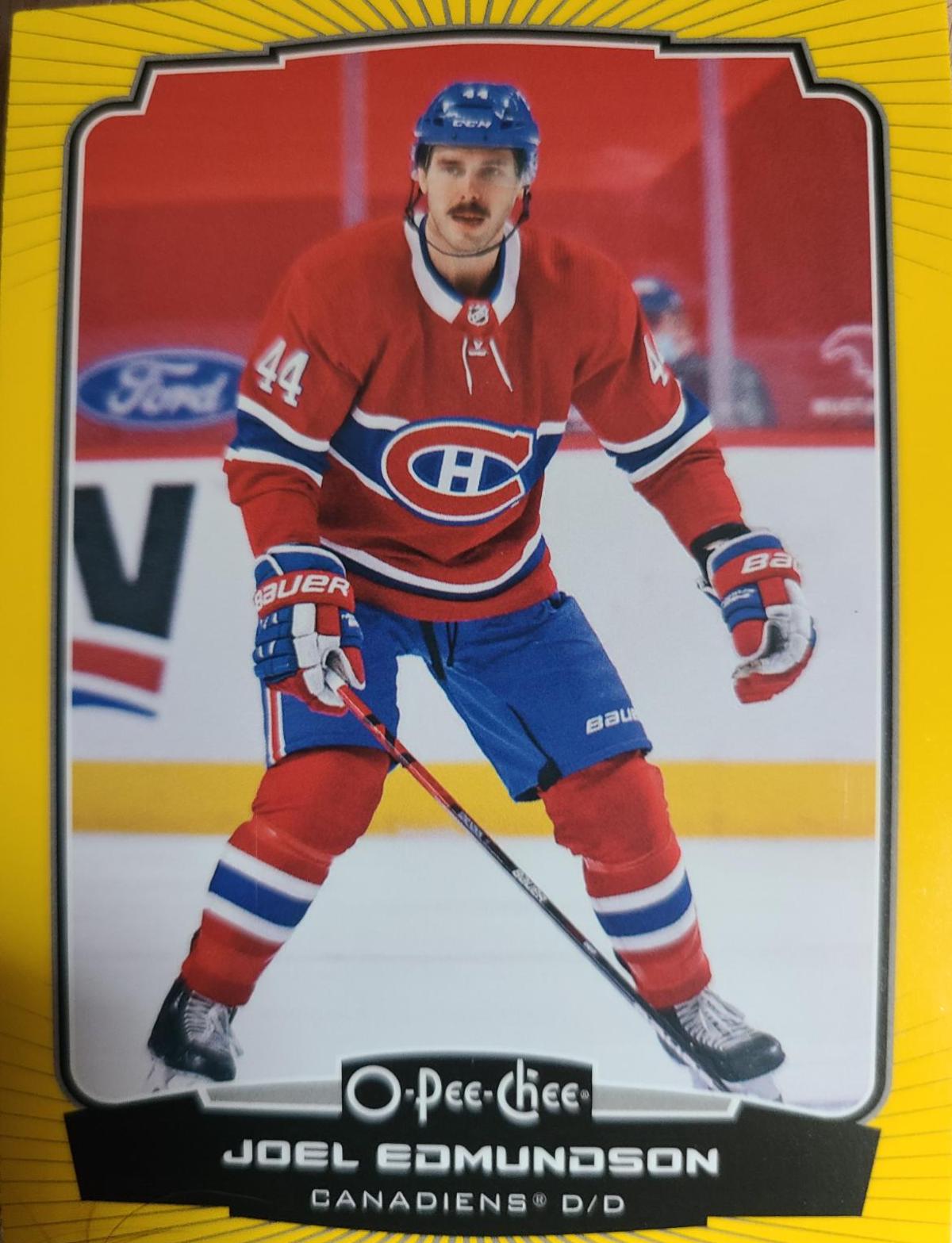 Joel Edmundson [Yellow Border] #455