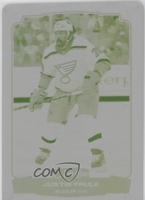 Justin Faulk [Printing Plate] #292