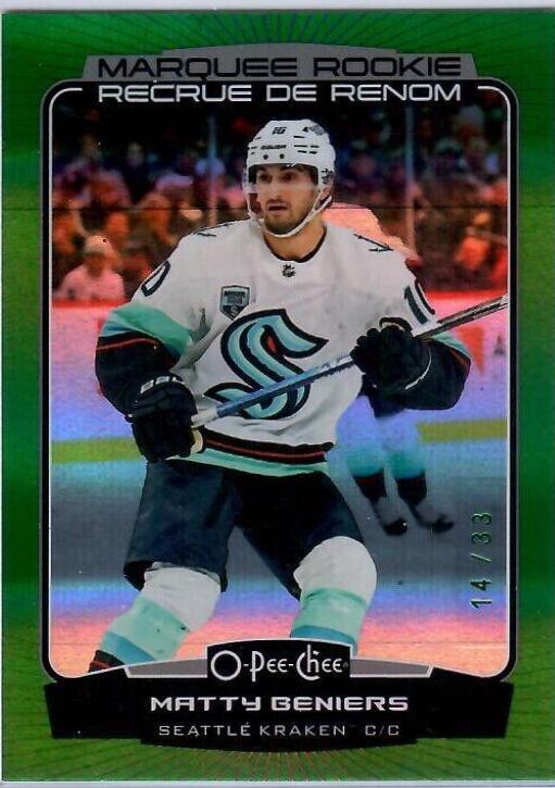 Matty Beniers [Rainbow Green] #568
