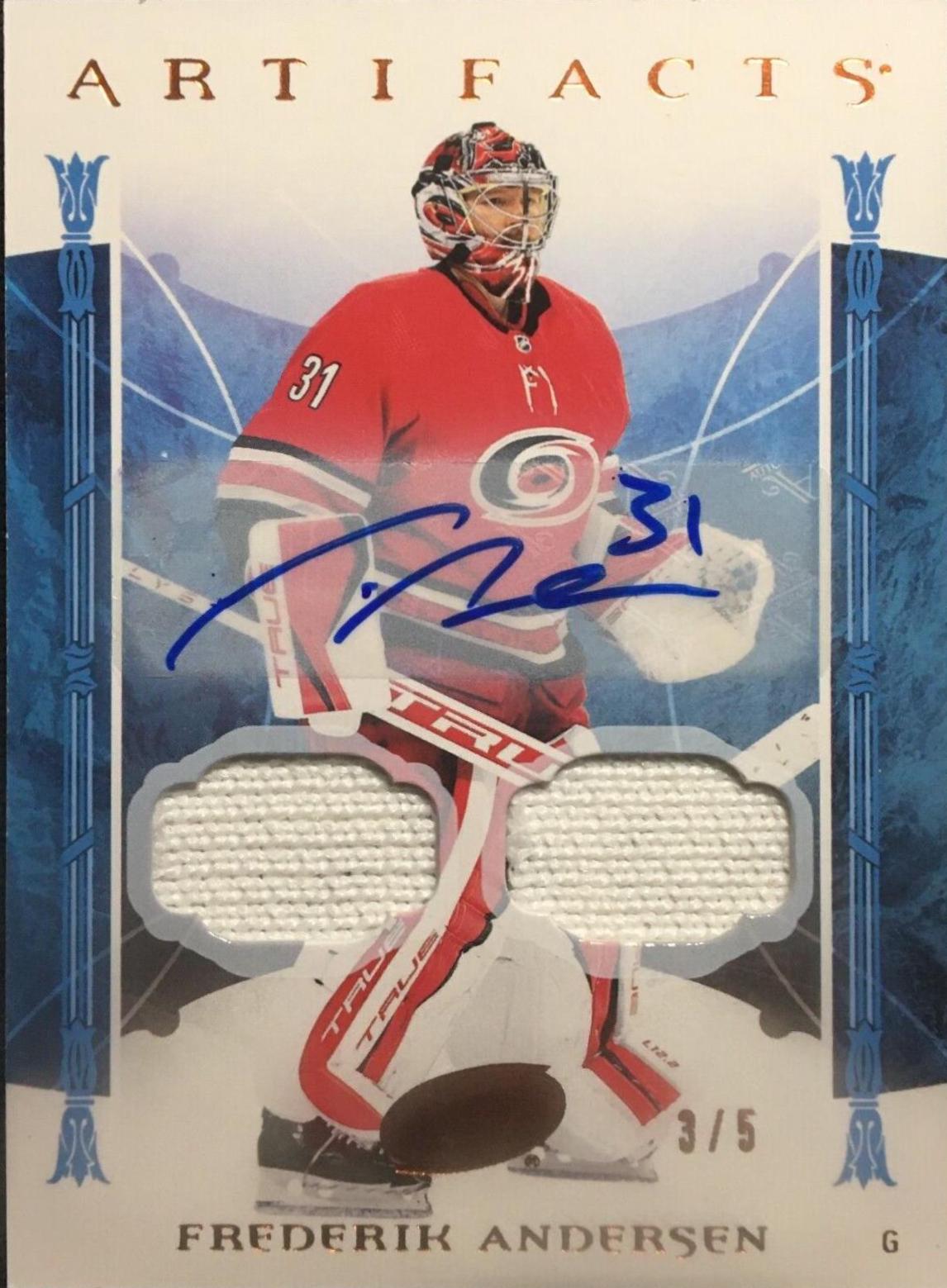 Frederik Andersen [Material Autograph Orange] #152