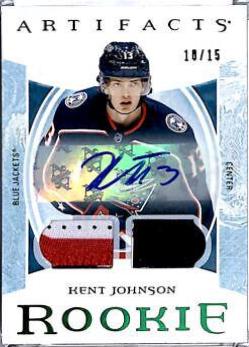 Kent Johnson [Material Autograph Emerald] #200
