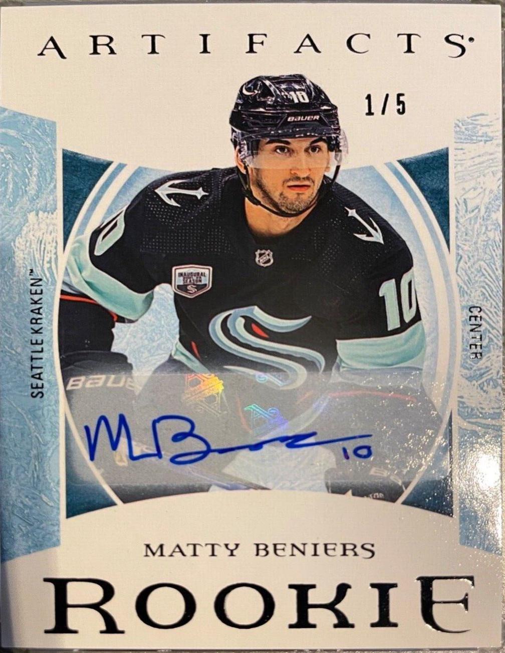Matty Beniers [Black Autograph] #180
