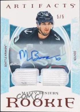 Matty Beniers [Material Autograph Orange] #180