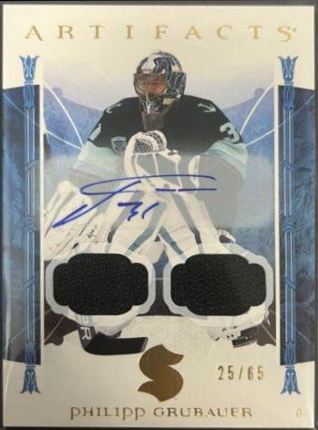Philipp Grubauer [Material Autograph Gold] #142
