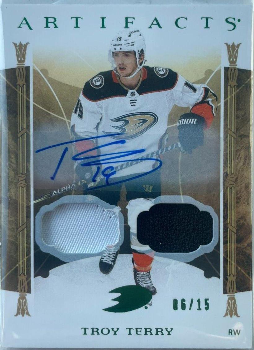 Troy Terry [Material Autograph Emerald] #111