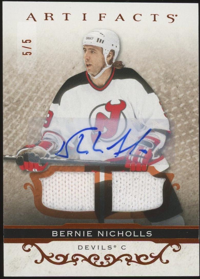 Bernie Nicholls [Black Autograph] #153