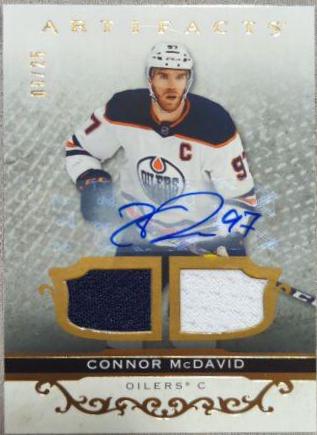 Connor McDavid [Material Autograph Gold] #101