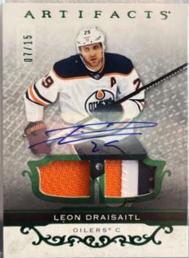 Leon Draisaitl [Material Autograph Emerald] #137