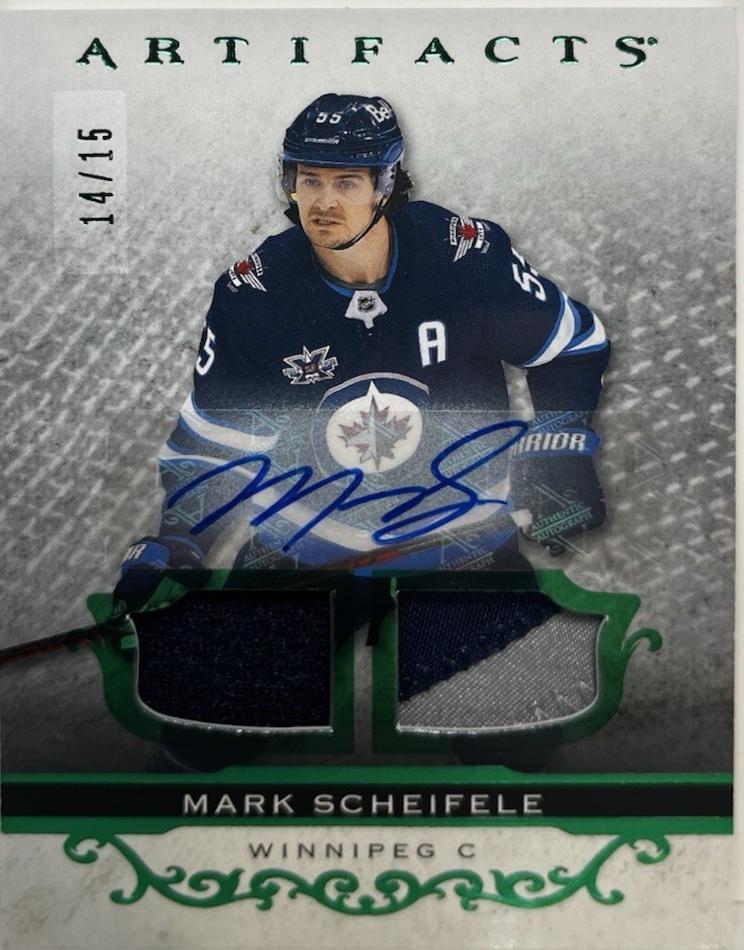Mark Scheifele [Material Autograph Emerald] #133