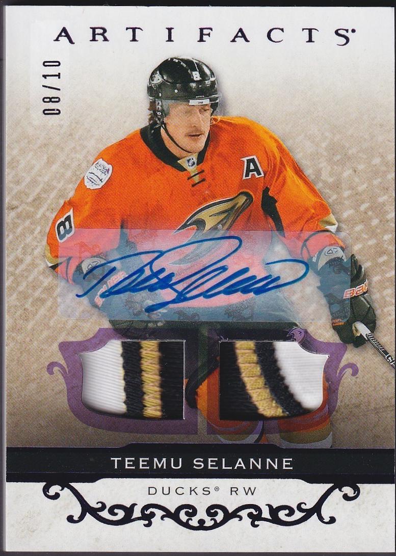 Teemu Selanne [Material Autograph Purple] #147
