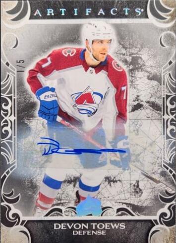 Devon Toews [Black Autograph] #34