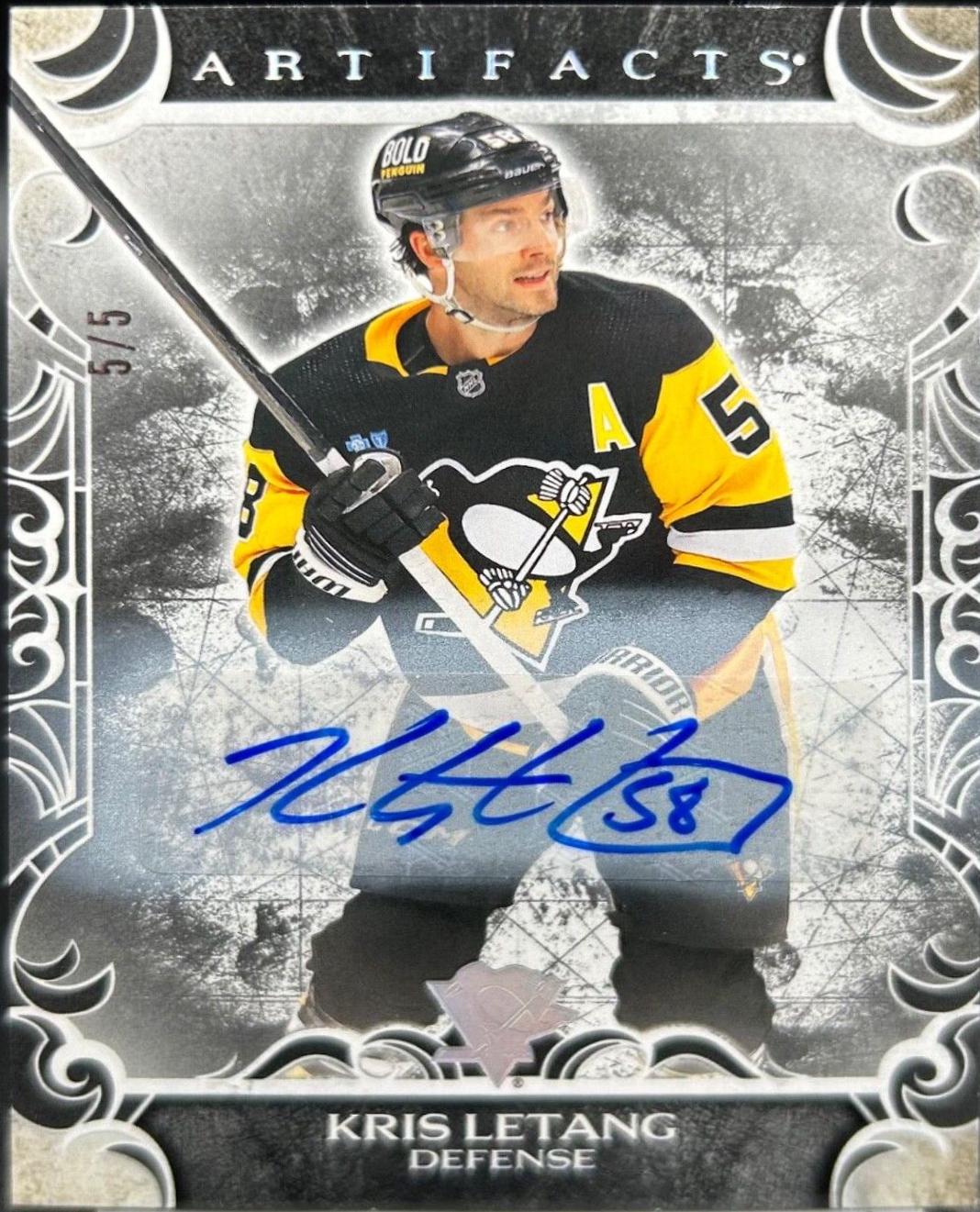 Kris Letang [Black Autograph] #55