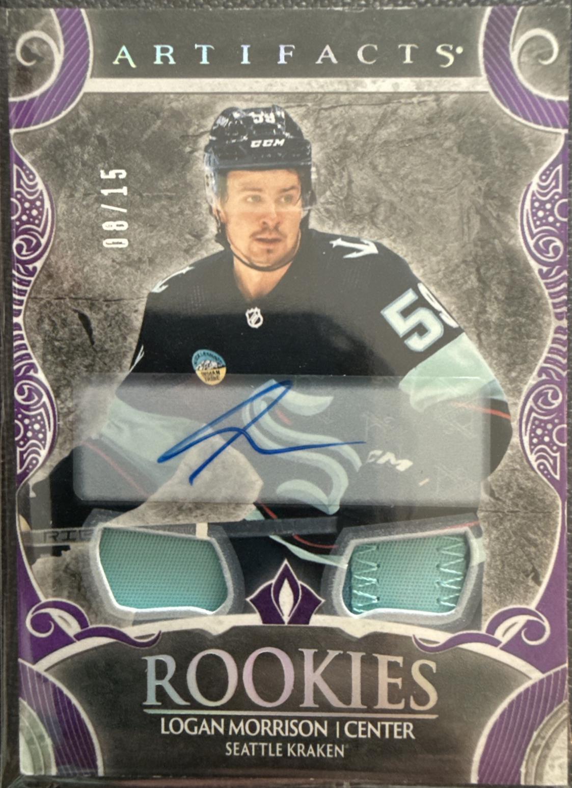 Logan Morrison [Material Purple Autograph] #197