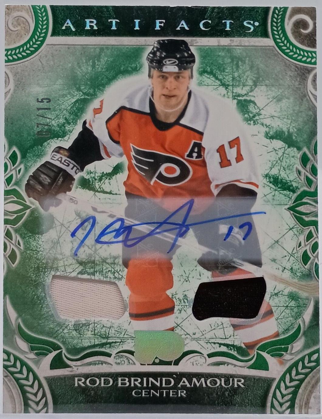 Rod Brind'Amour [Material Emerald Autograph] #159