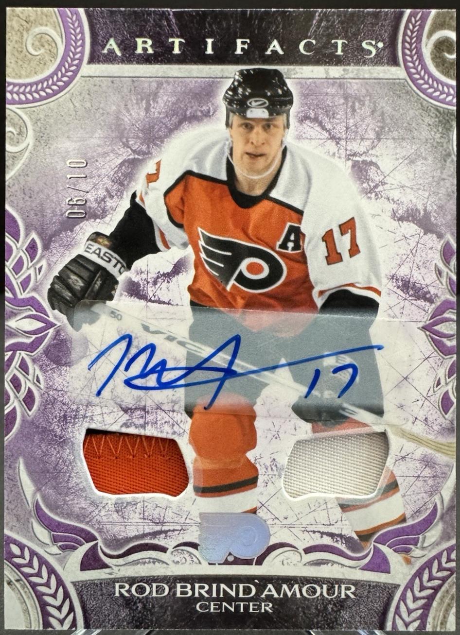 Rod Brind'Amour [Material Purple Autograph] #159