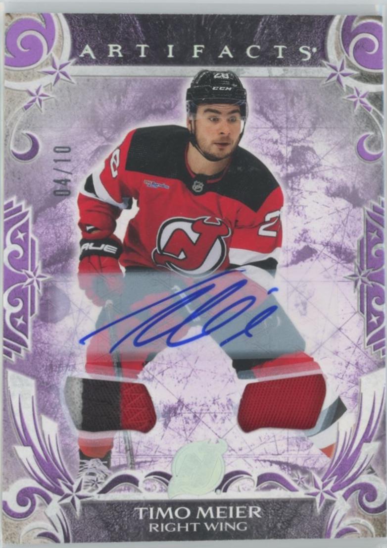 Timo Meier [Material Purple Autograph] #144