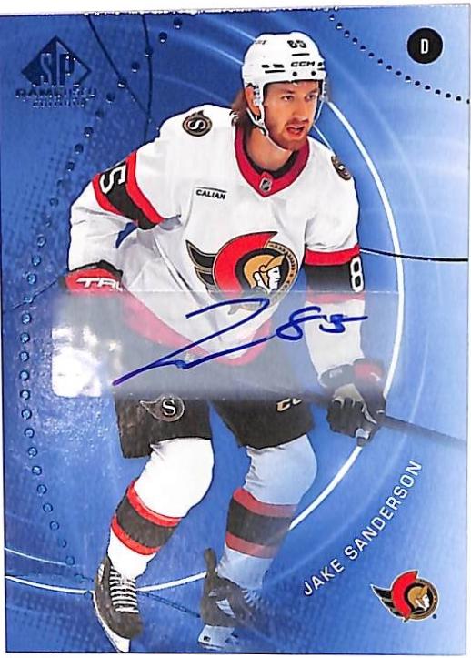 Jake Sanderson [Blue Autograph] #18
