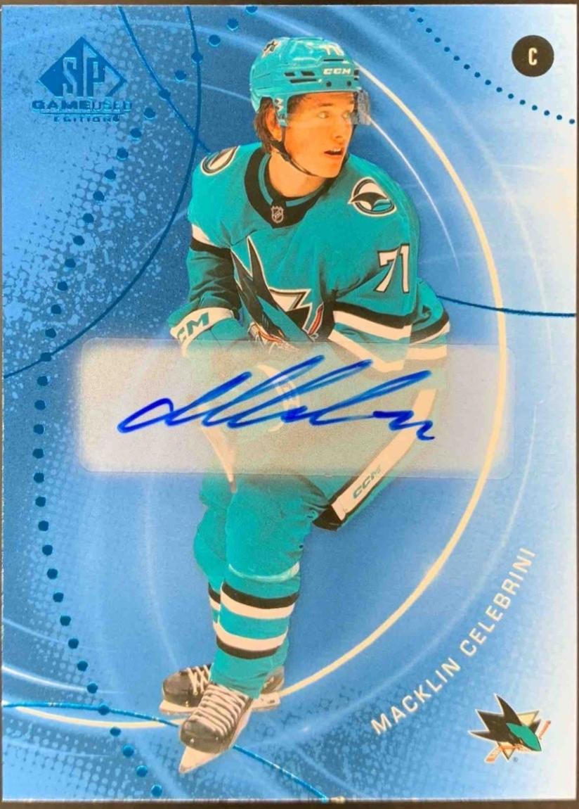 Macklin Celebrini [Blue Autograph] #160