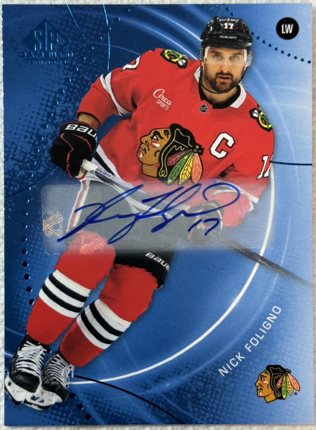 Nick Foligno [Blue Autograph] #133