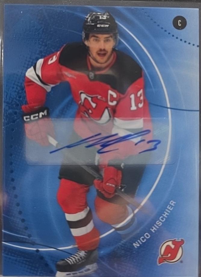 Nico Hischier [Blue Autograph] #33