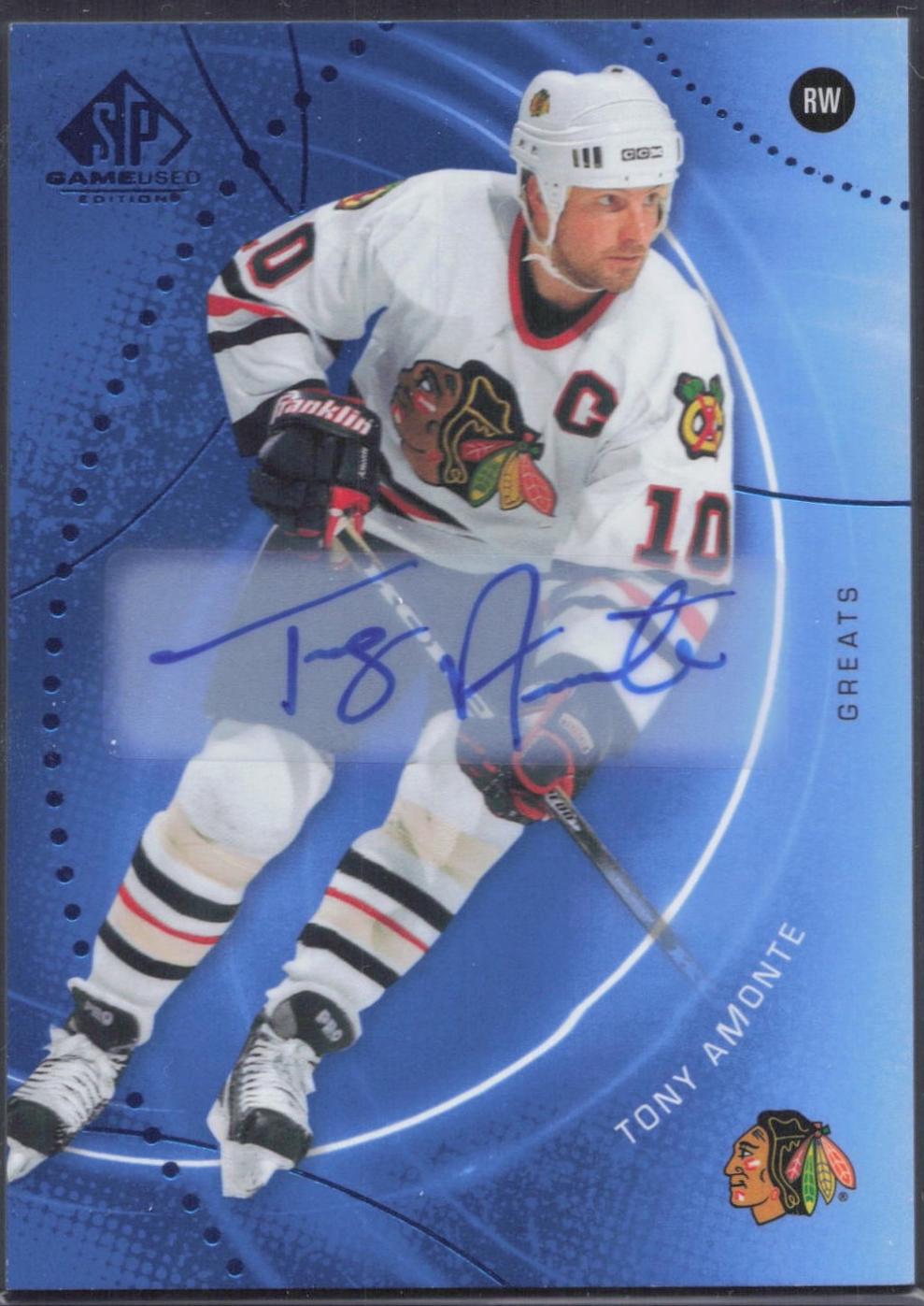 Tony Amonte [Blue Autograph] #14