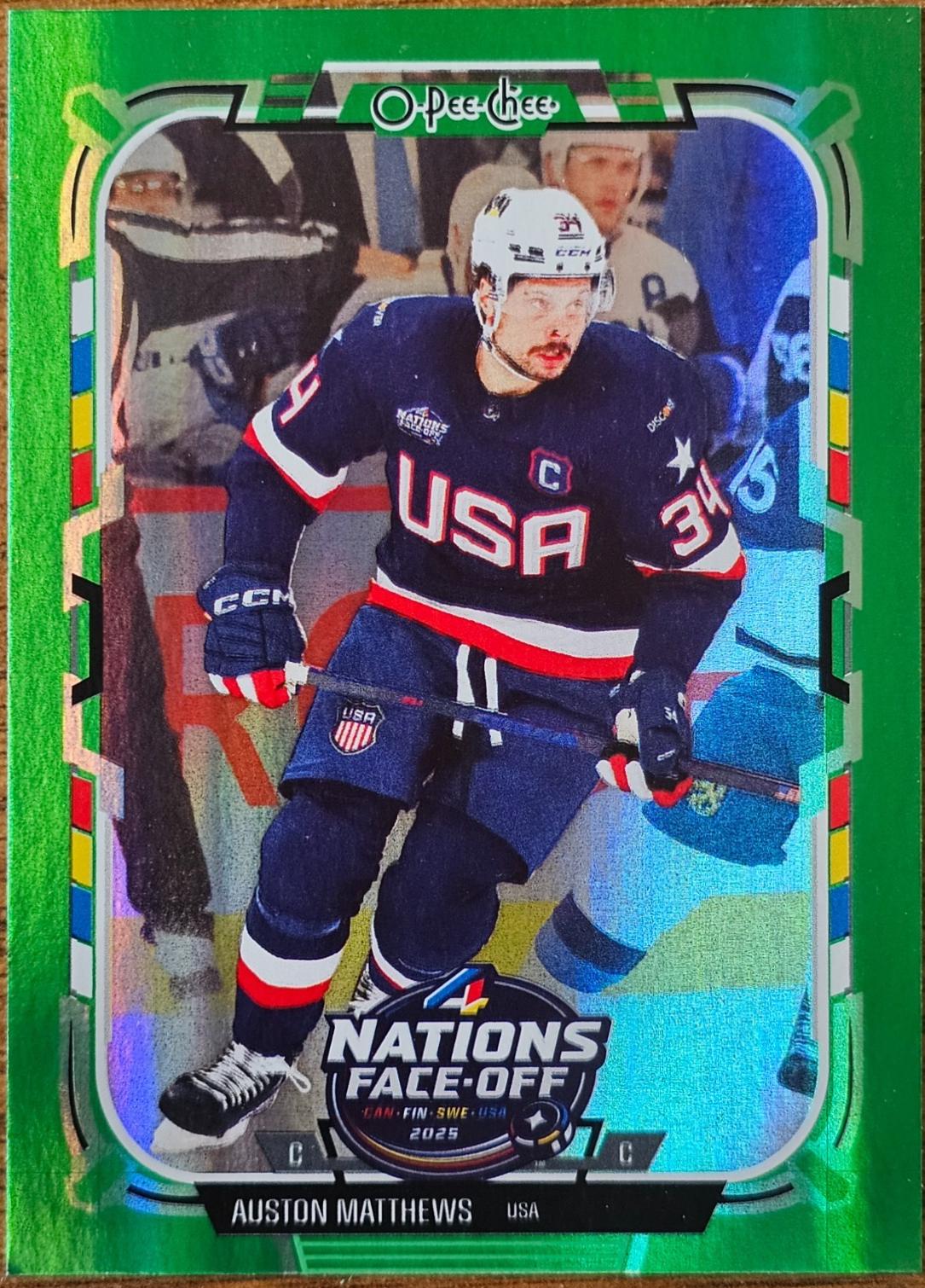 Auston Matthews [Rainbow Foil Green] #508
