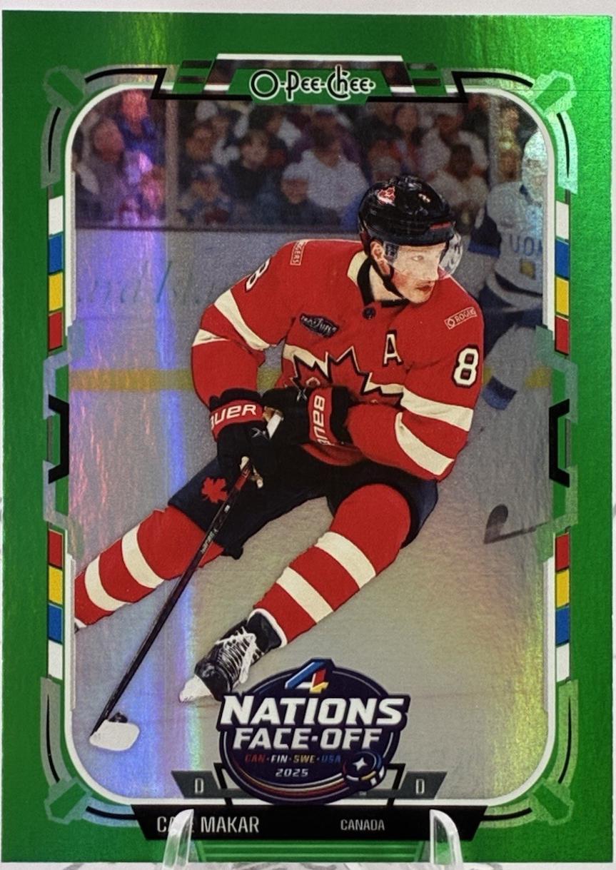 Cale Makar [Rainbow Foil Green] #528
