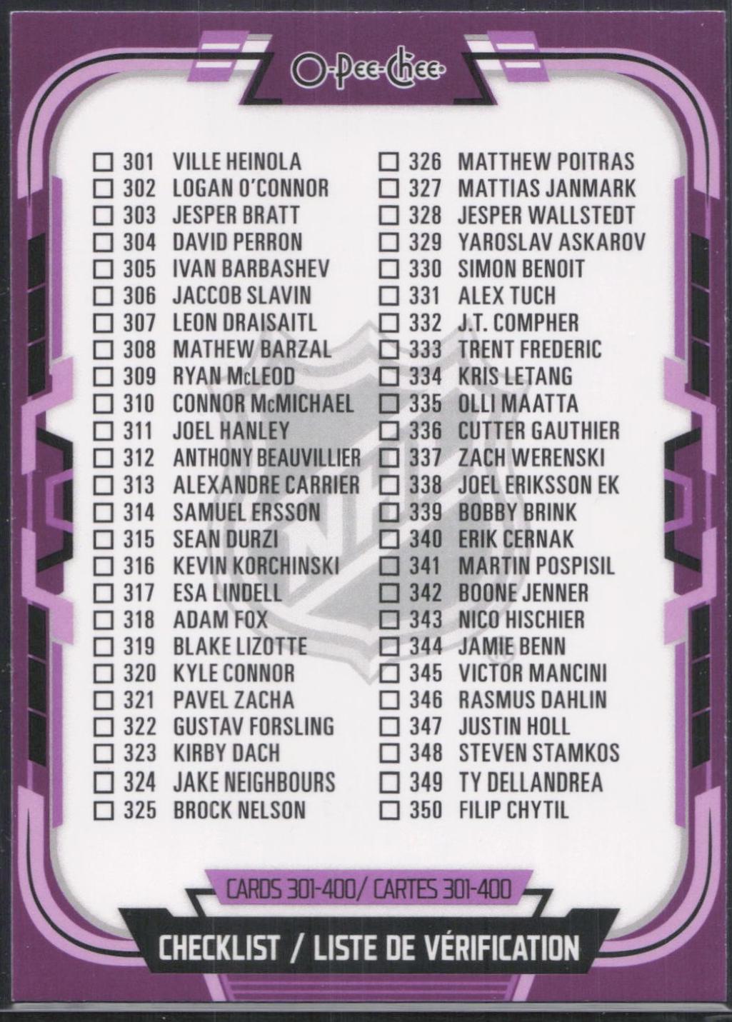 Checklist [Purple Border] #400