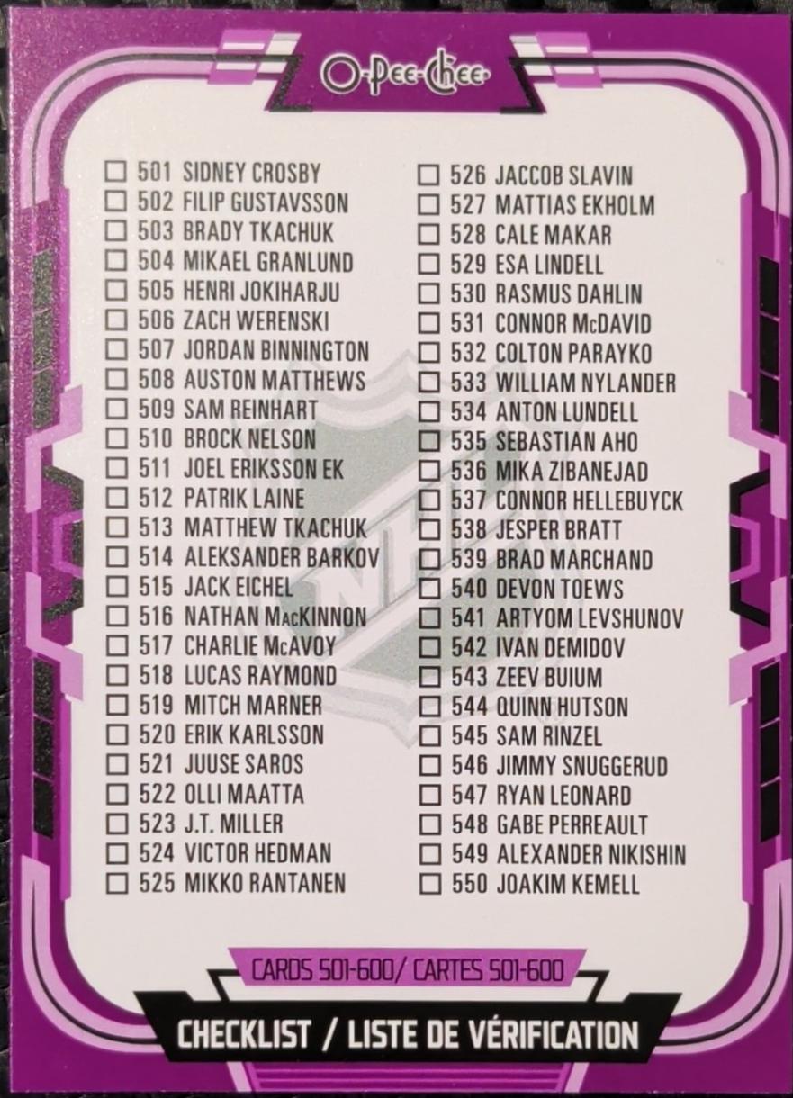 Checklist [Purple Border] #600