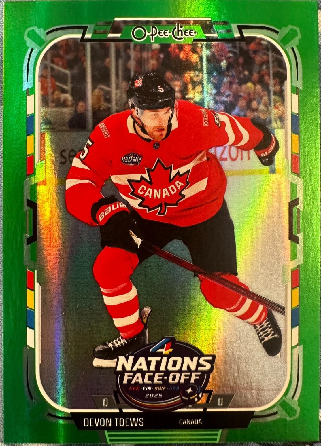Devon Toews [Rainbow Foil Green] #540