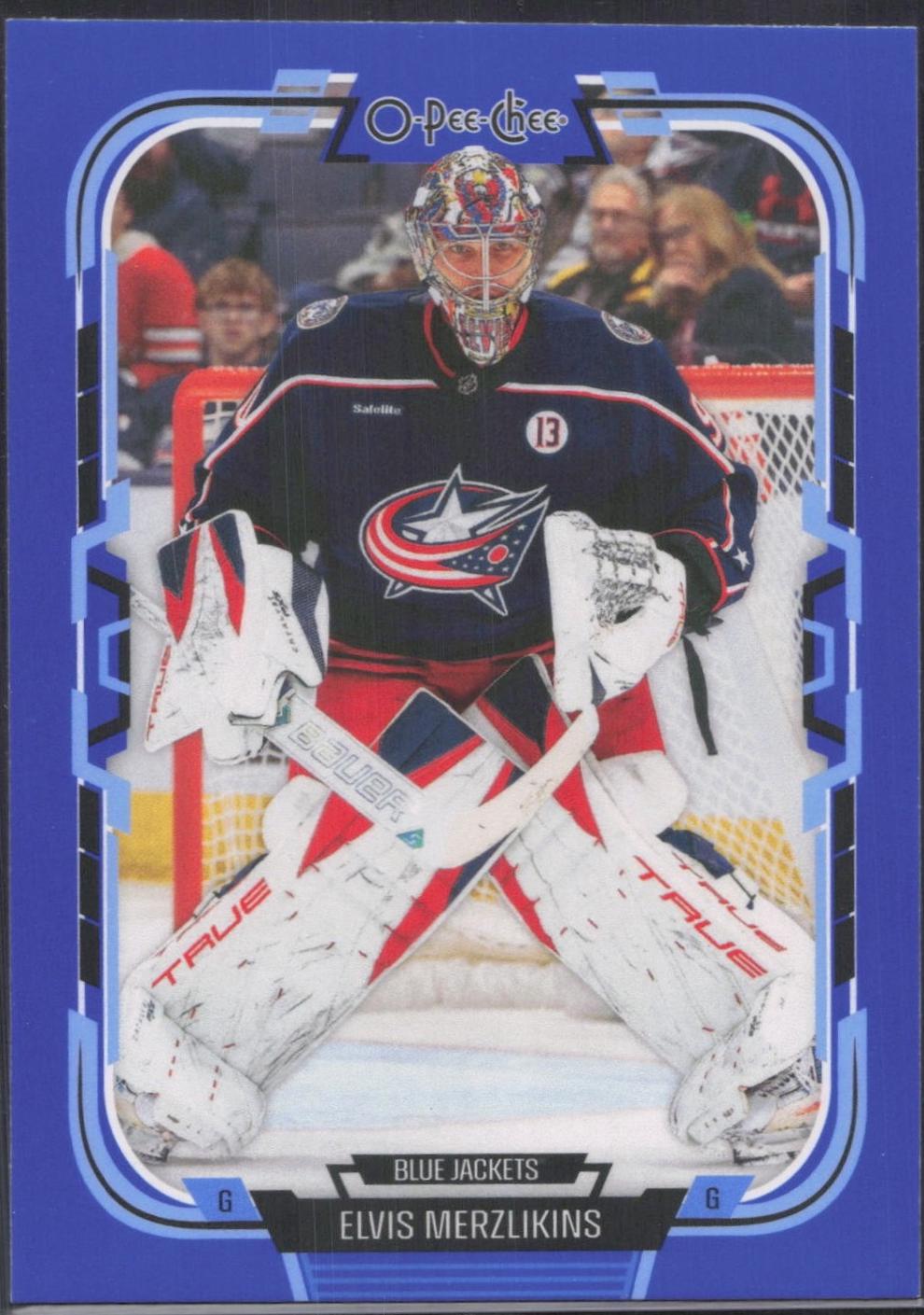 Elvis Merzlikins [Blue Border] #377
